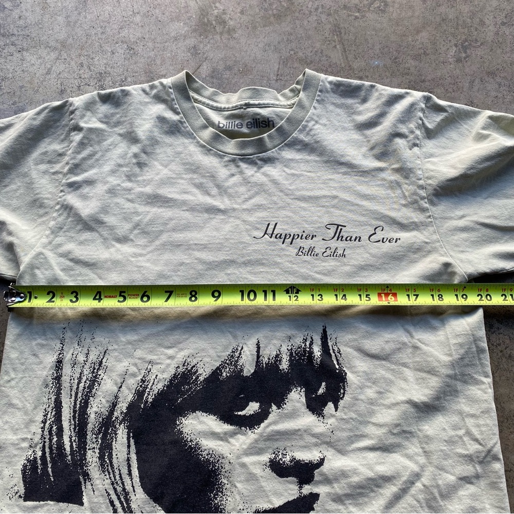 Billie Eilish - “Happier Than Ever” - 2021 Green Shirt - 

Size Small Fits large - Picture 5 of 6
